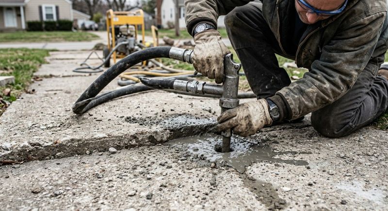 Concrete Mudjacking in Des Moines, IA