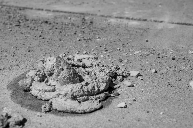 Lifted Concrete Slab